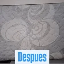 Colchón después de limpieza